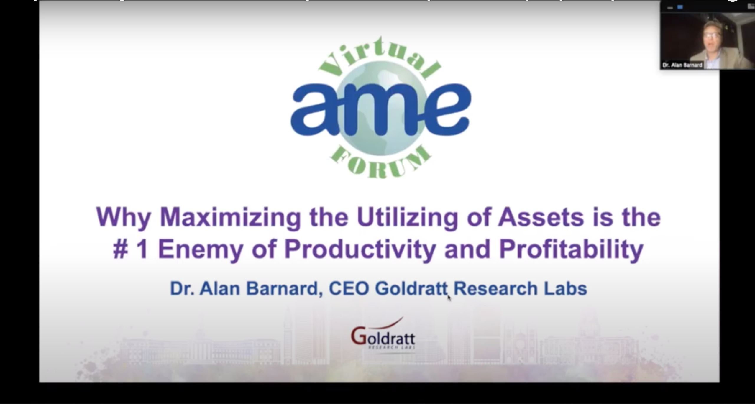 AME Virtual Forum on Productivity and Profitability